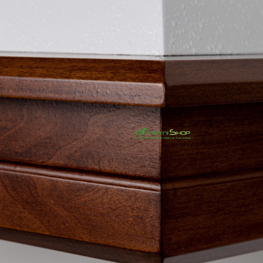 Cappa classica STOCK angolare 80X80 noce scuro motore Faber